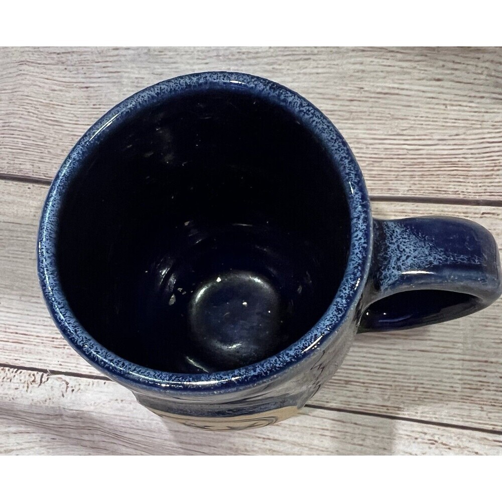 Belltower Blue and white tri-tone mug, stamp of Tennessee’s tri-star emblem - Picture 2 of 5